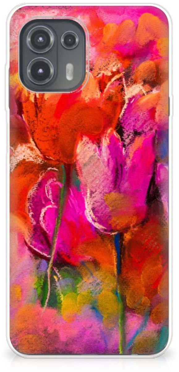 Hoesje maken Motorola Edge 20 Lite Tulips
