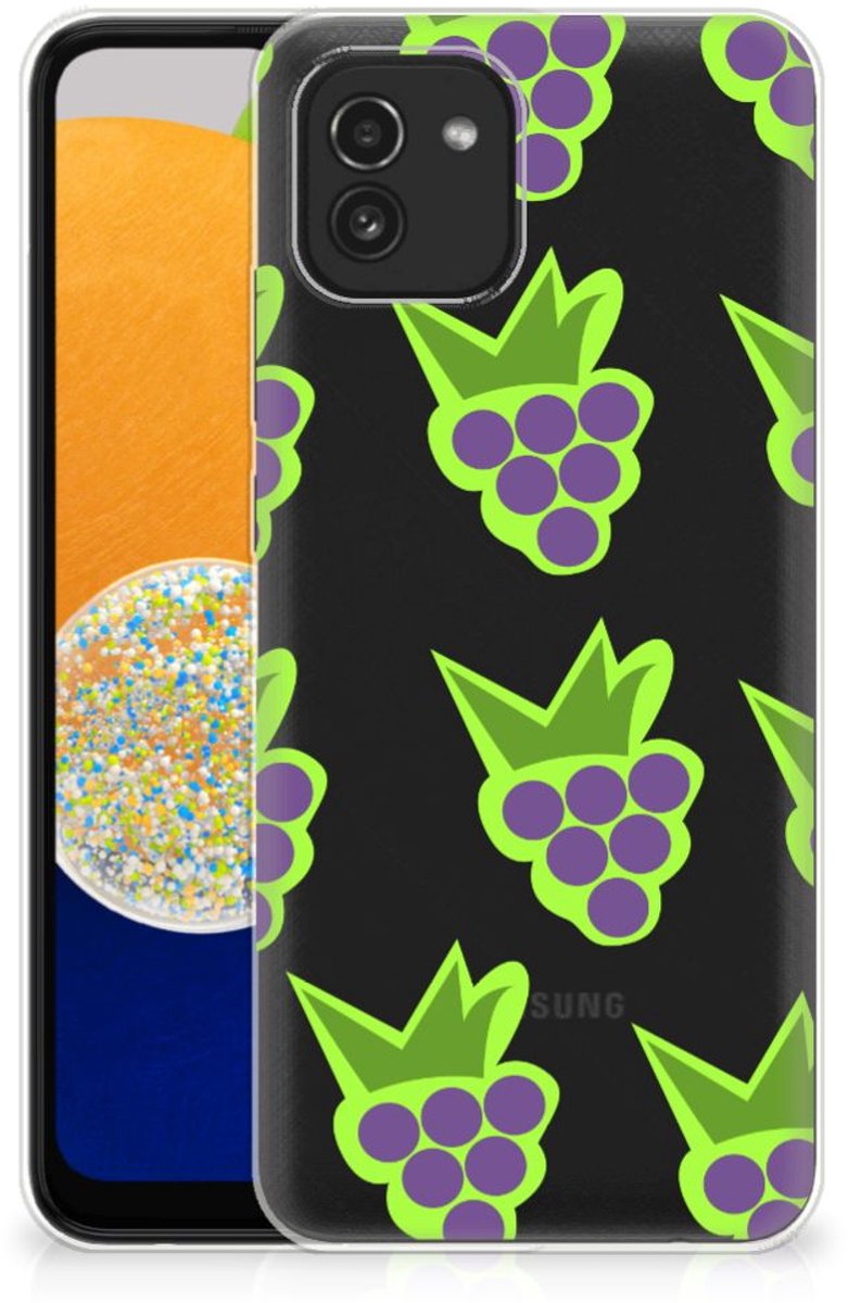Samsung Galaxy A03 Siliconen Case Druiven