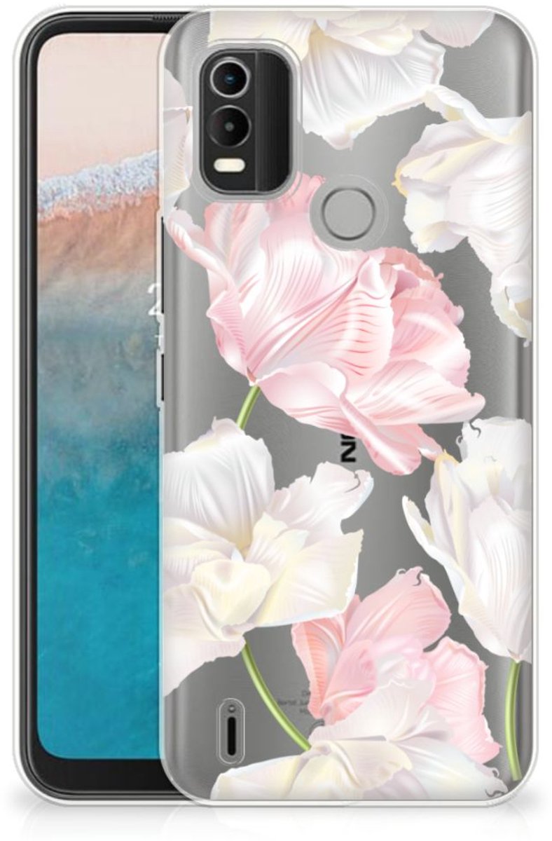 Nokia C21 Plus TPU Case Lovely Flowers