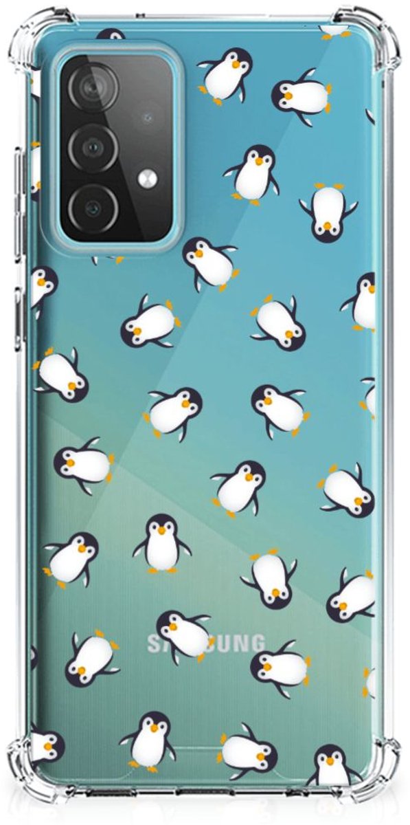 Doorzichtige Silicone Hoesje voor Samsung Galaxy A52 4G/5G Pinguïn