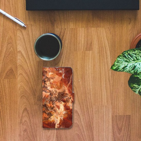 Coque Smartphone OPPO A76 | A96 Chemise Marron Marbre