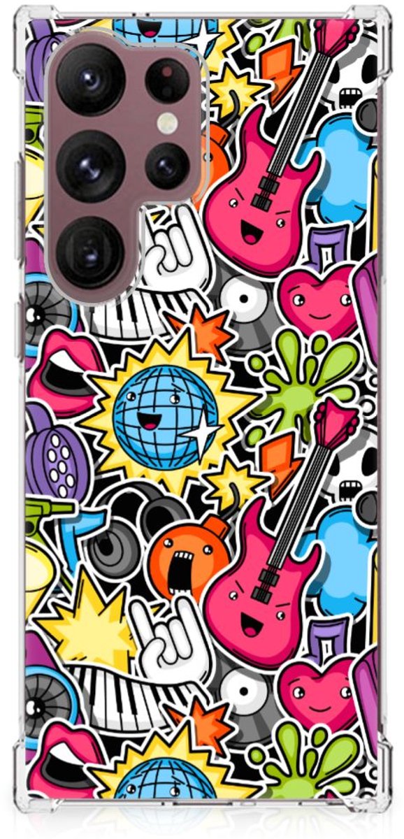 Samsung Galaxy S23 Ultra Anti Shock Bumper Case Punk Rock