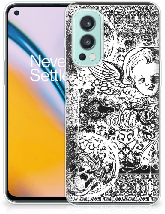 Coque de téléphone OnePlus Nord 2 5G Coque arrière en silicone Skulls Angel