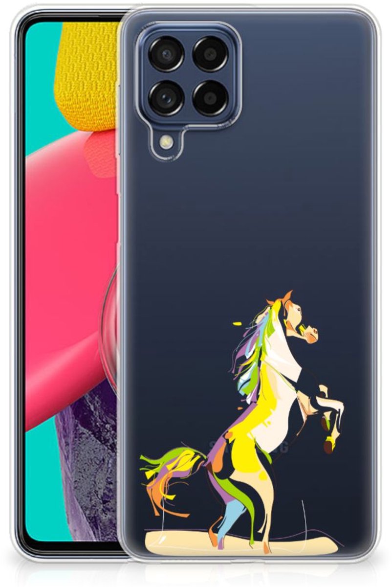 Samsung Galaxy M53 Telefoonhoesje met Naam Horse Color