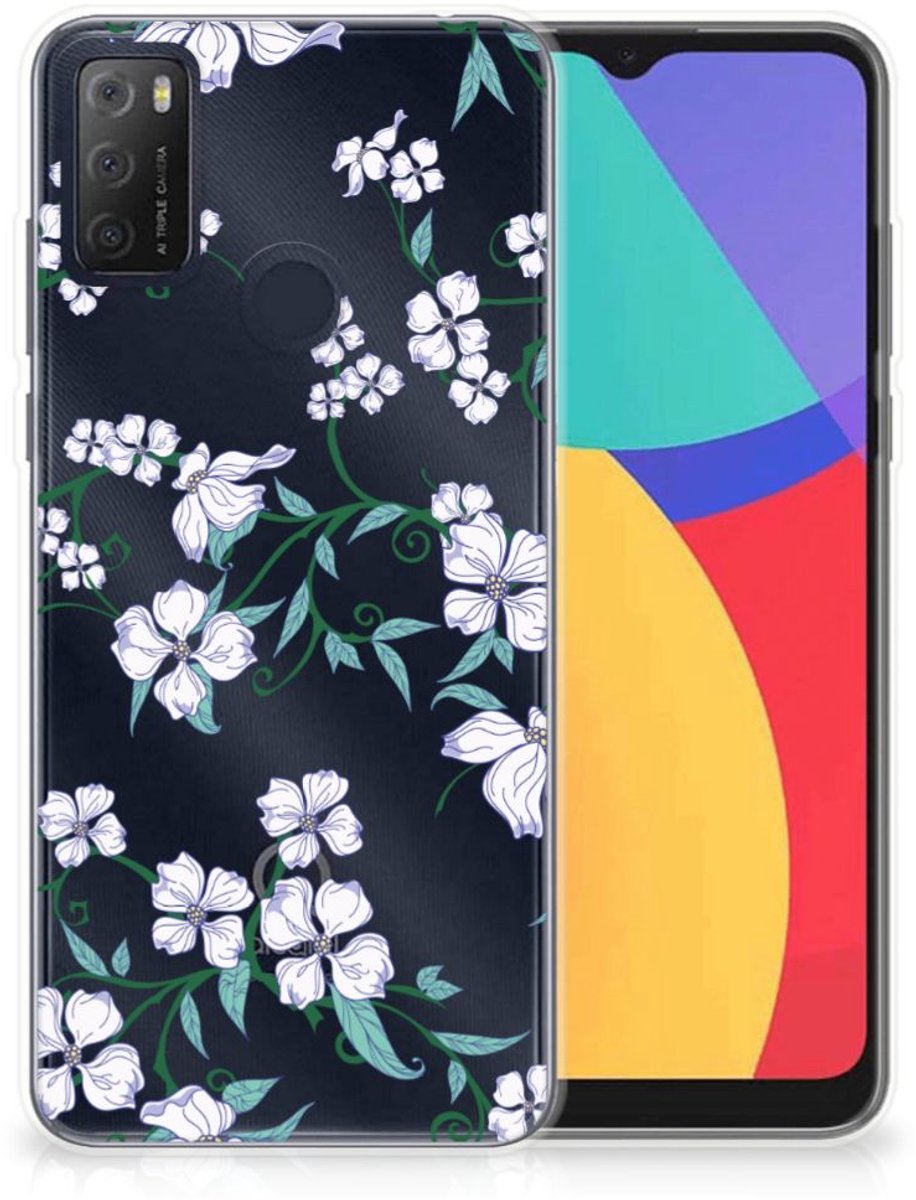 Alcatel 1S (2021) Uniek TPU Case Blossom White