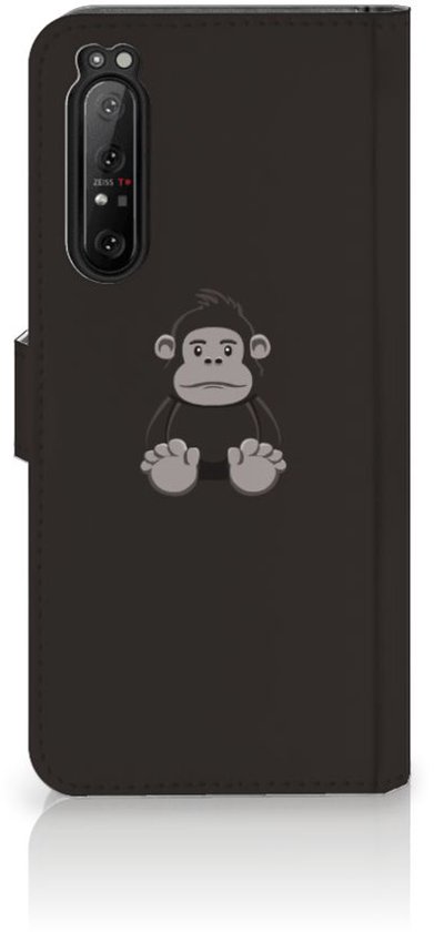 Portefeuille Sony Xperia 1 II Téléphone Portable Couverture Standing pour Gorille