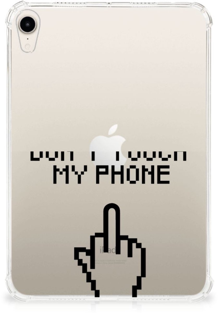 Apple iPad mini 6 (2021) Print Case Finger Don't Touch My Phone