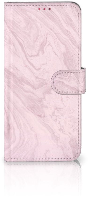 Étui pour téléphone portable OPPO A54 5G | A74 5G | Étui à rabat A93 5G Pink marbré