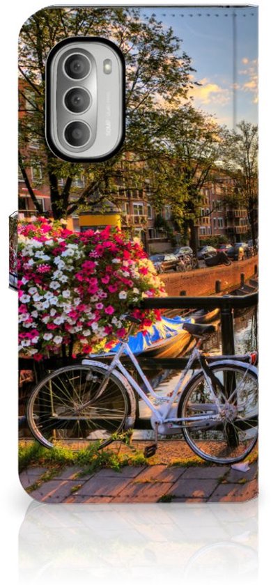 Protection Téléphone Motorola Moto G51 5G Portefeuille Les Canaux D'Amsterdam