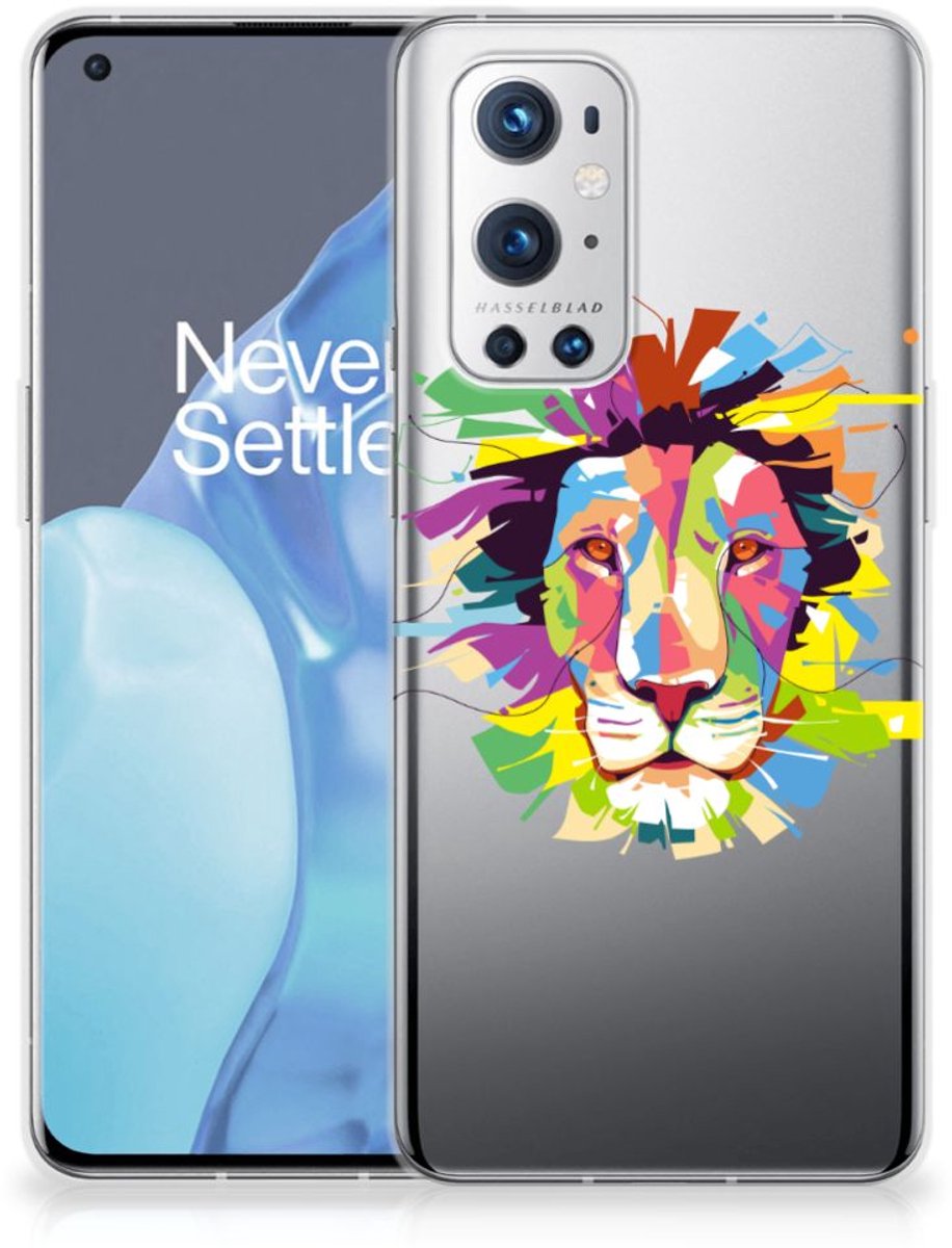 OnePlus 9 Pro Telefoonhoesje met Naam Lion Color