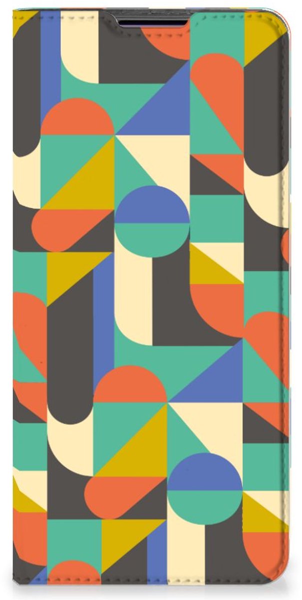 Motorola Edge 30 Pro Hoesje met Magneet Funky Retro