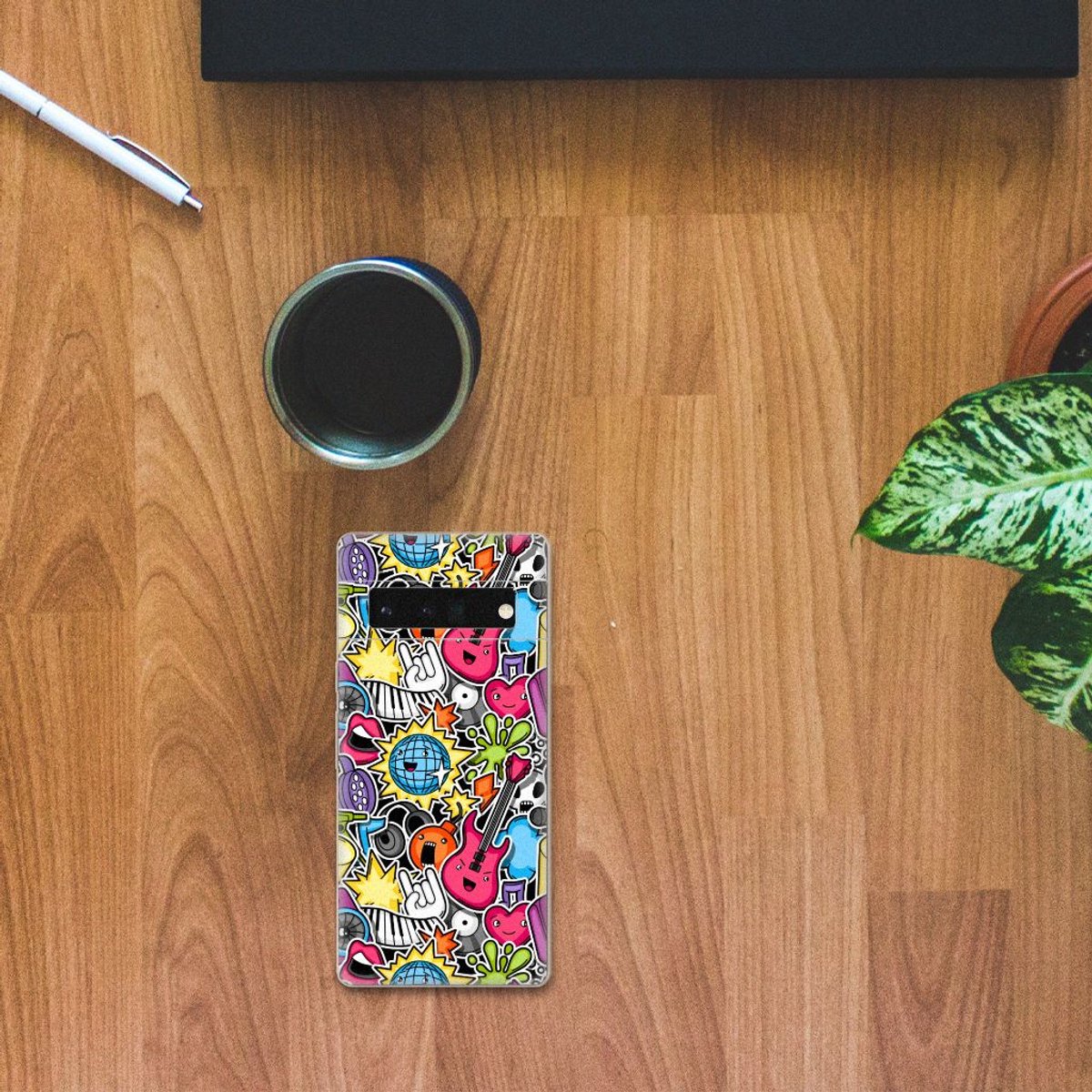 Google Pixel 6 Pro Silicone Back Cover Punk Rock