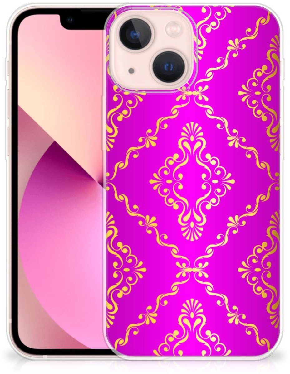 Siliconen Hoesje iPhone 13 mini Barok Roze