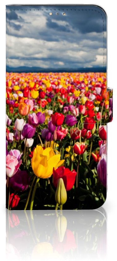 Coque de téléphone avec texte OPPO A15 Wallet Book Case Mother's Day Gift Tulips