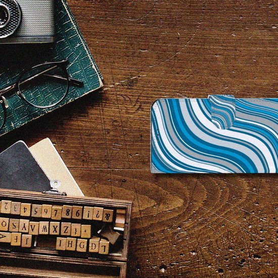 Housse pour Samsung Galaxy Xcover 5 Coque Vagues Bleues