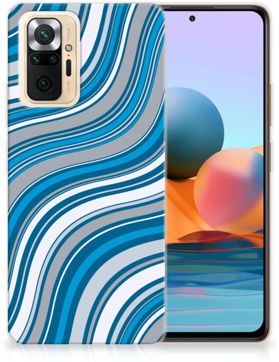 Xiaomi Redmi Note 10 Pro TPU bumper Waves Blue