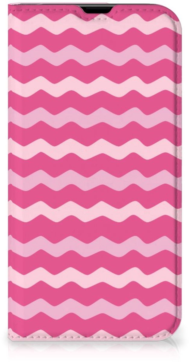 iPhone 13 Pro Hoesje met Magneet Waves Pink