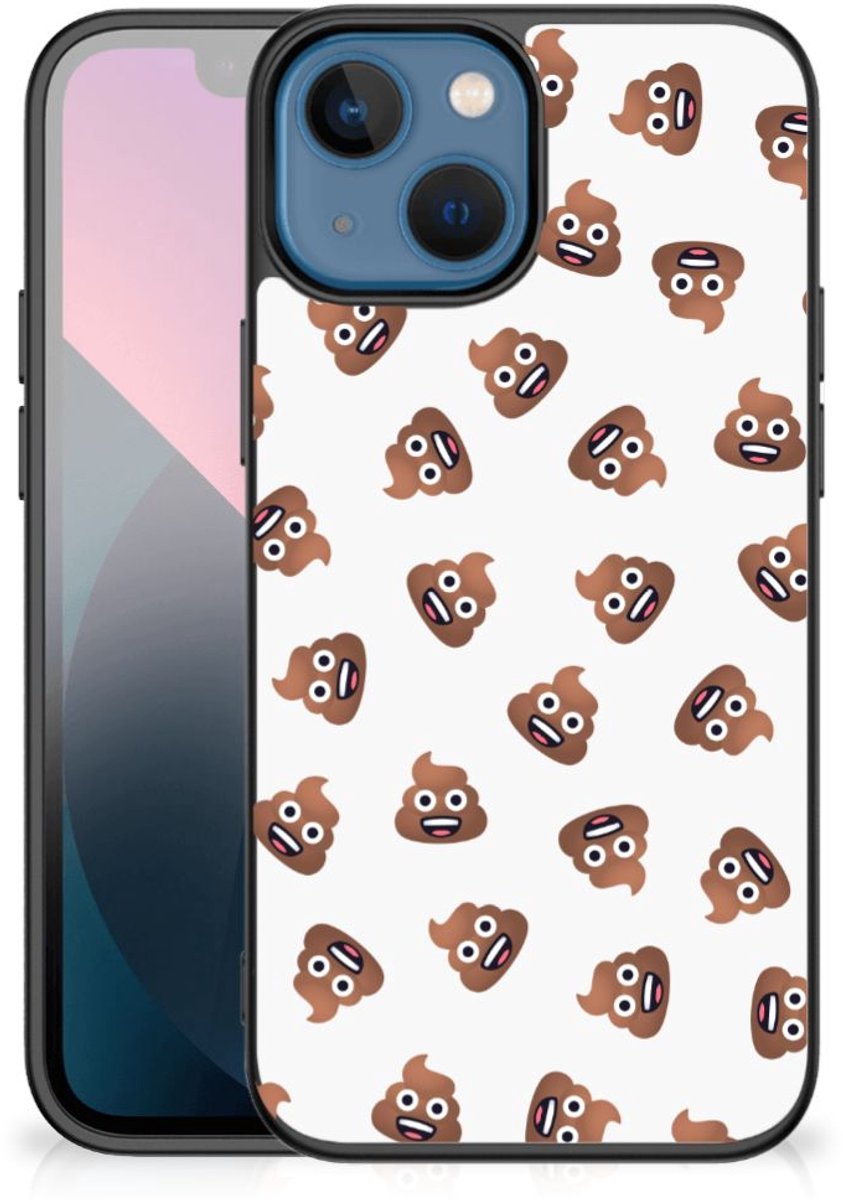 Back Case voor Apple iPhone 13 mini Poep Emojis