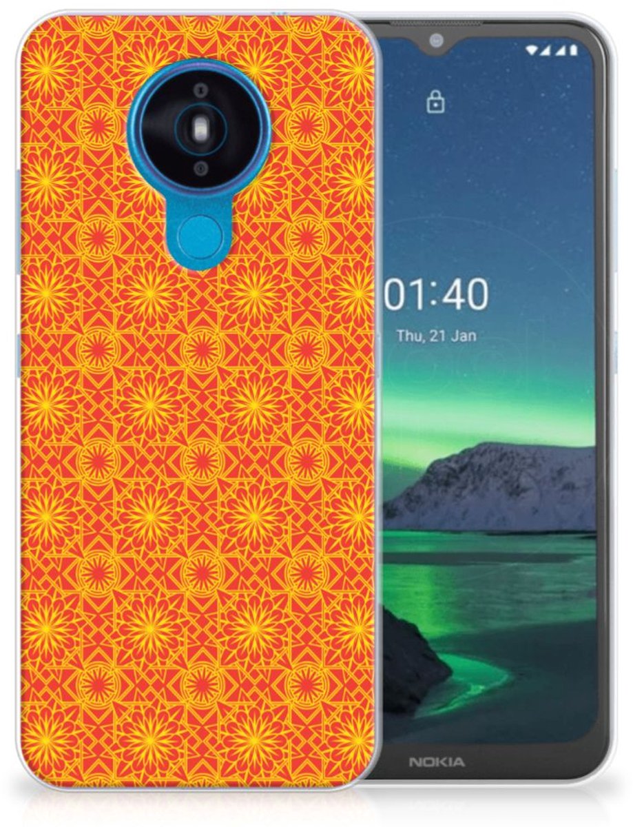 Nokia 1.4 TPU bumper Batik Oranje