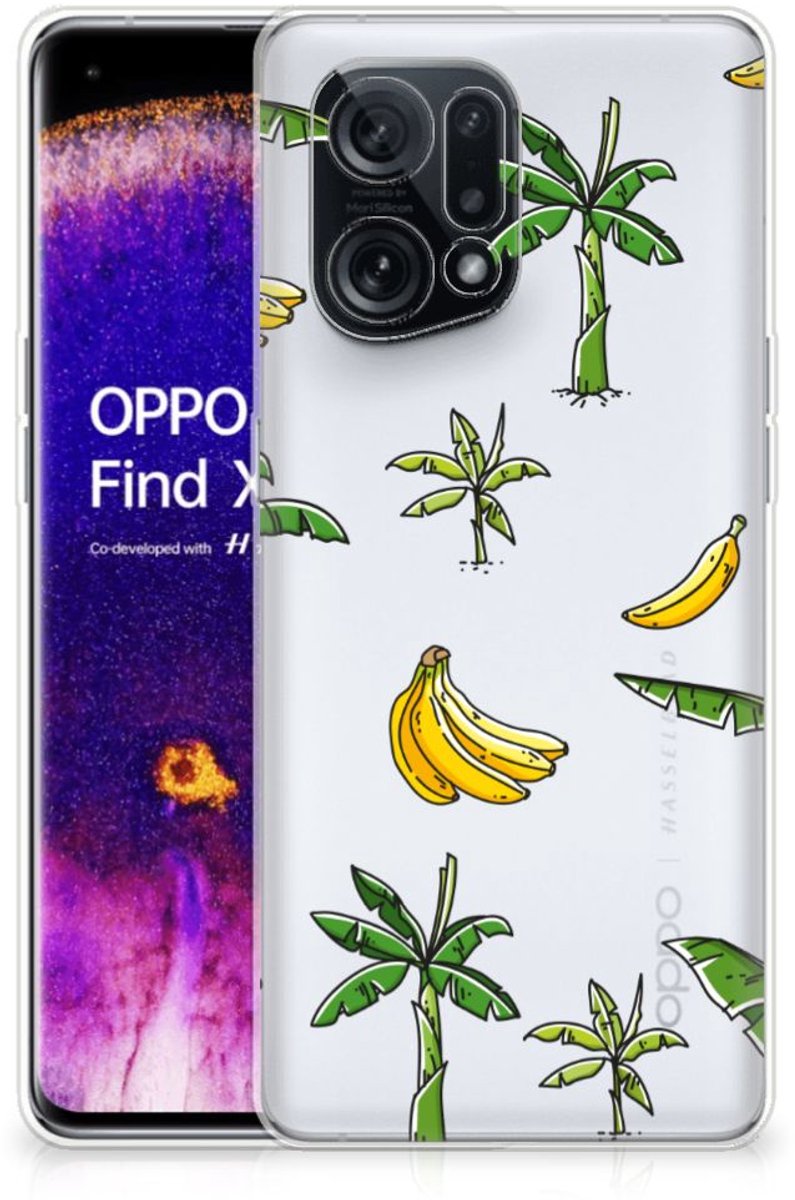 OPPO Find X5 TPU Case Banana Tree