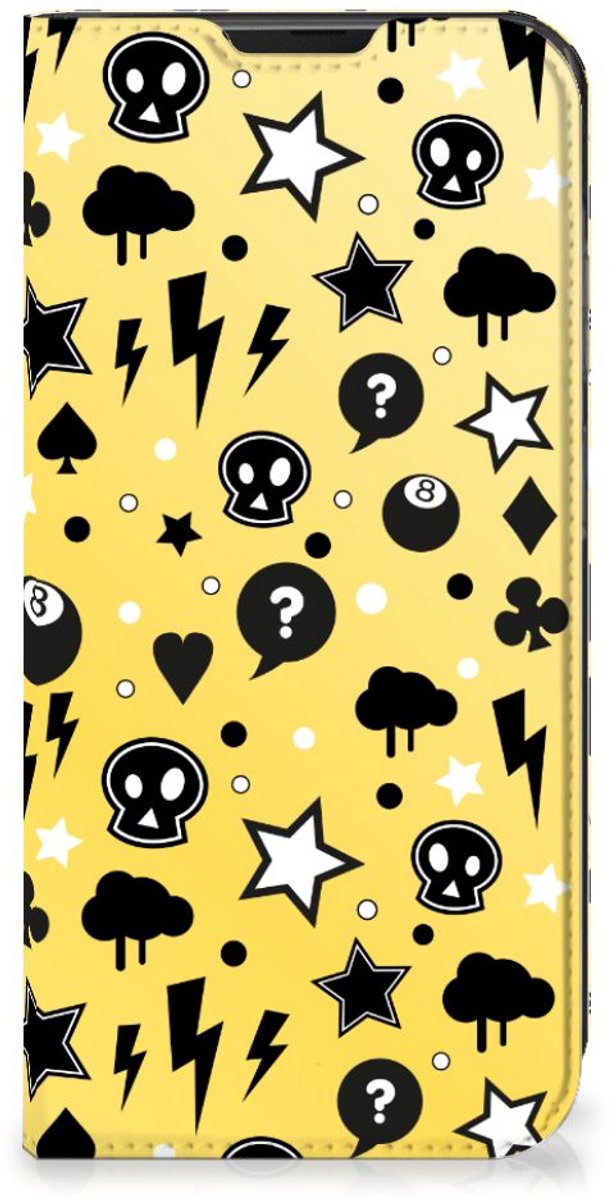 Mobiel BookCase Samsung Galaxy Xcover 6 Pro Punk Geel