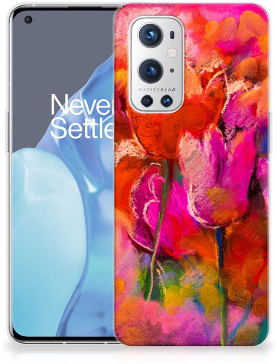 Back Cover voor Hoesje maken OnePlus 9 Pro Tulips