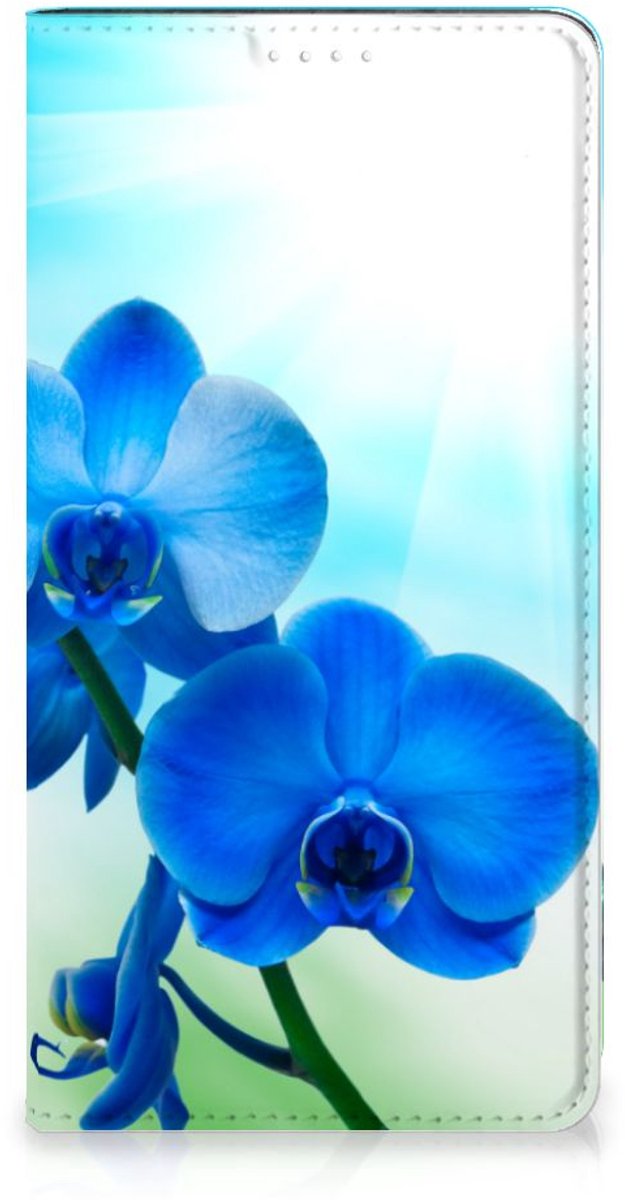 Samsung Galaxy A54 Smart Cover Orchidee Blauw - Cadeau voor je Moeder