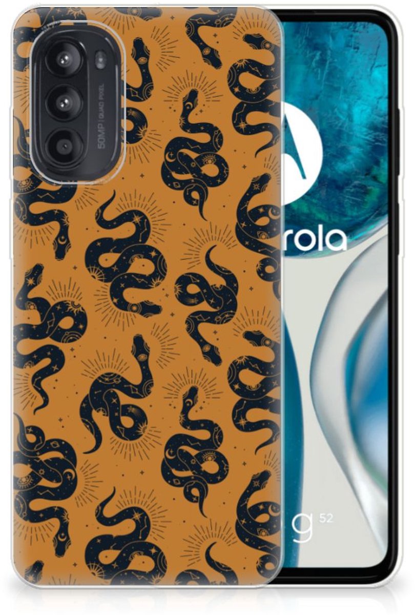 TPU Hoesje voor Motorola Moto G52/G82 Snakes