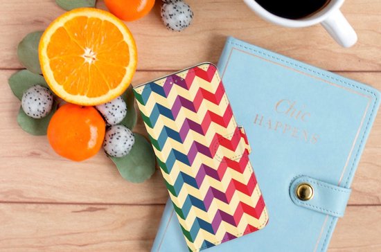 Belle coque de téléphone OPPO A15 Coque pour smartphone Zigzag Color