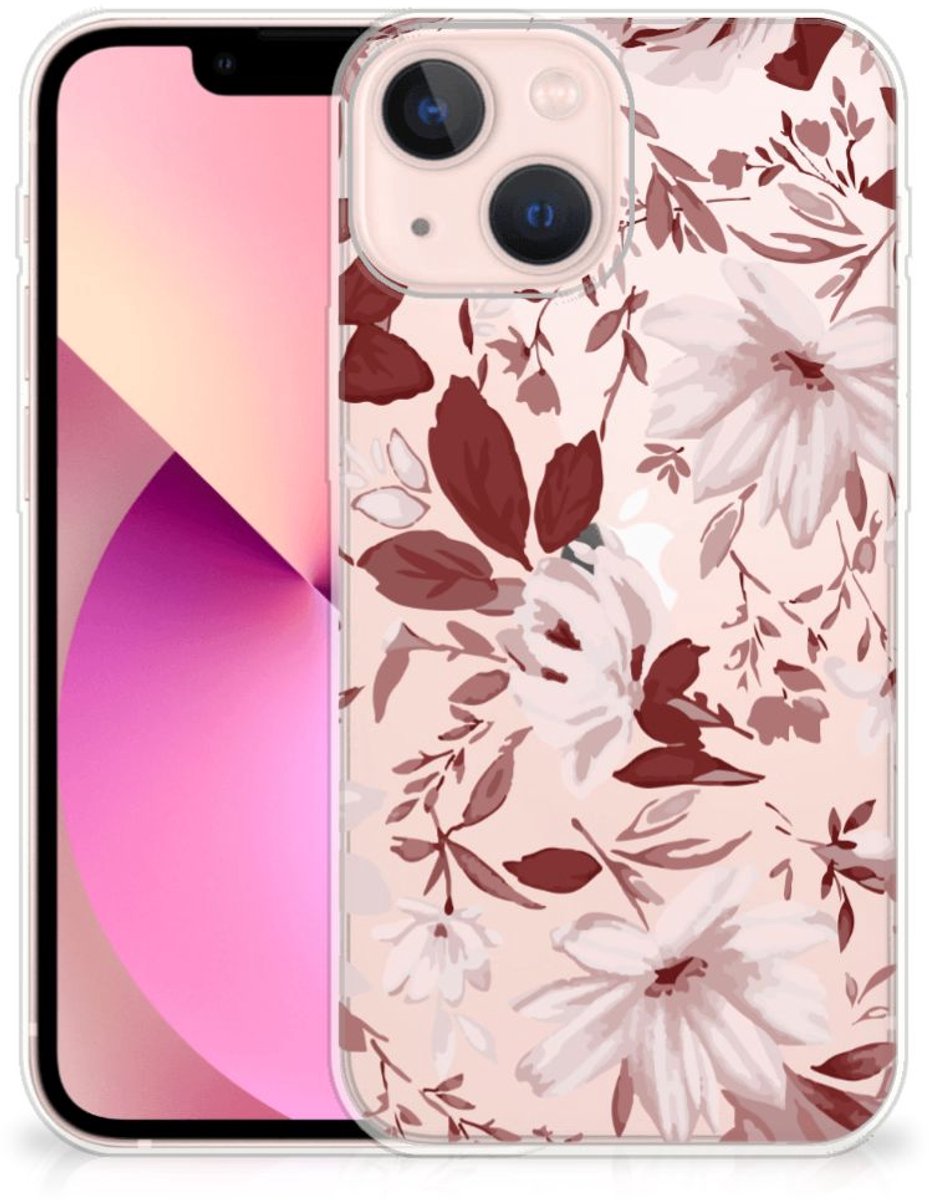 Hoesje maken iPhone 13 mini Watercolor Flowers