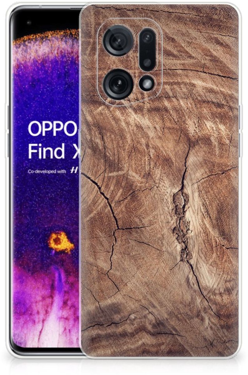 OPPO Find X5 Bumper Hoesje Tree Trunk