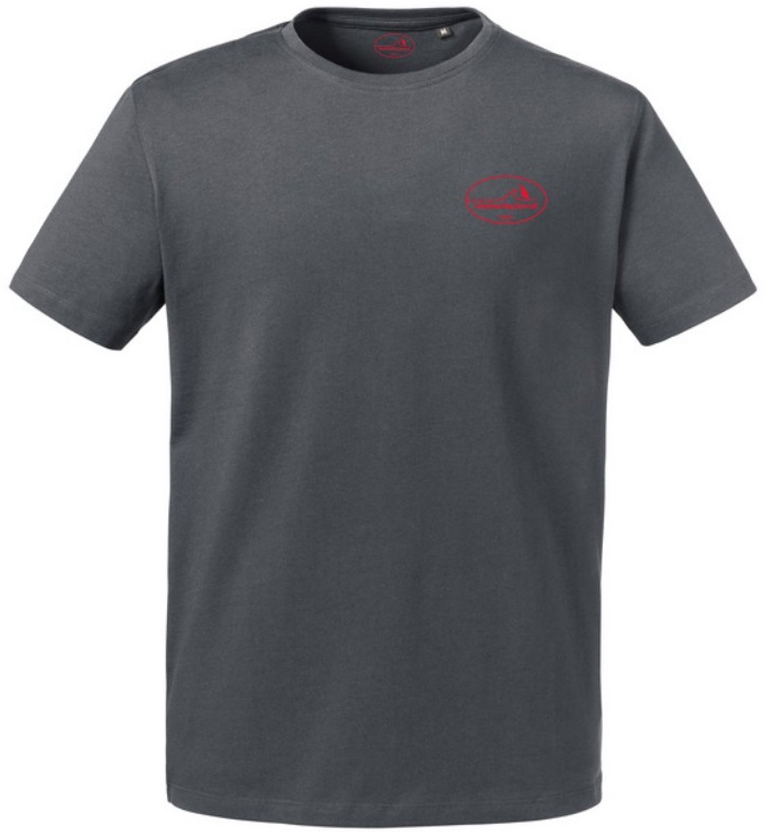 Windsurfing Hawaii Lanikai Tee Outline PROMO TEE - Fabric Main Color Grey - Print Colour Red - Size S