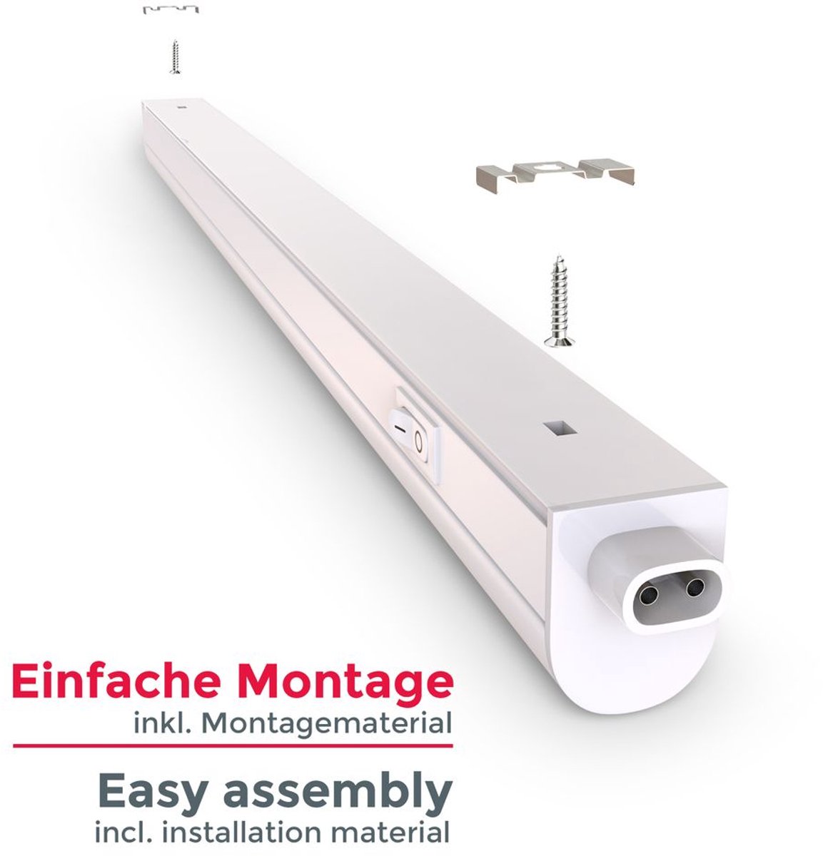 Gritin Onderbouwlamp keuken, led-kastverlichting, 3 kleuren en 5