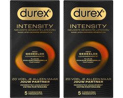 Durex Condooms Intensity 5st - 2 Stuks - Voordeelverpakking