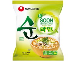 NONGSHIM Instant Noodle Soon Veggie - 112g x 20 stuks - voordeelverpakking - Veganistisch Vegetarische Ramen - HALAL