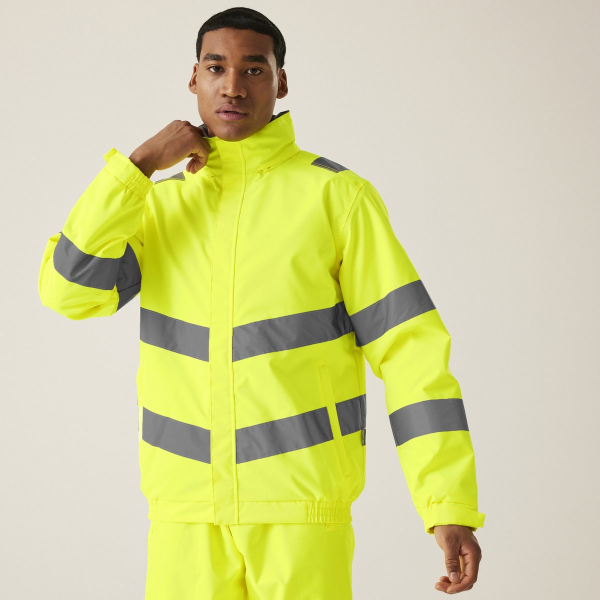 Jas Hiking Heren Hi-s Pro Contract Dover Geel