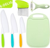 Bol.com DirNiya kindermessen 6 delige set - kindermes -Le petit chef - Mes kind - Keukenmes kinderen - Kindermessenset - Kinder ... aanbieding