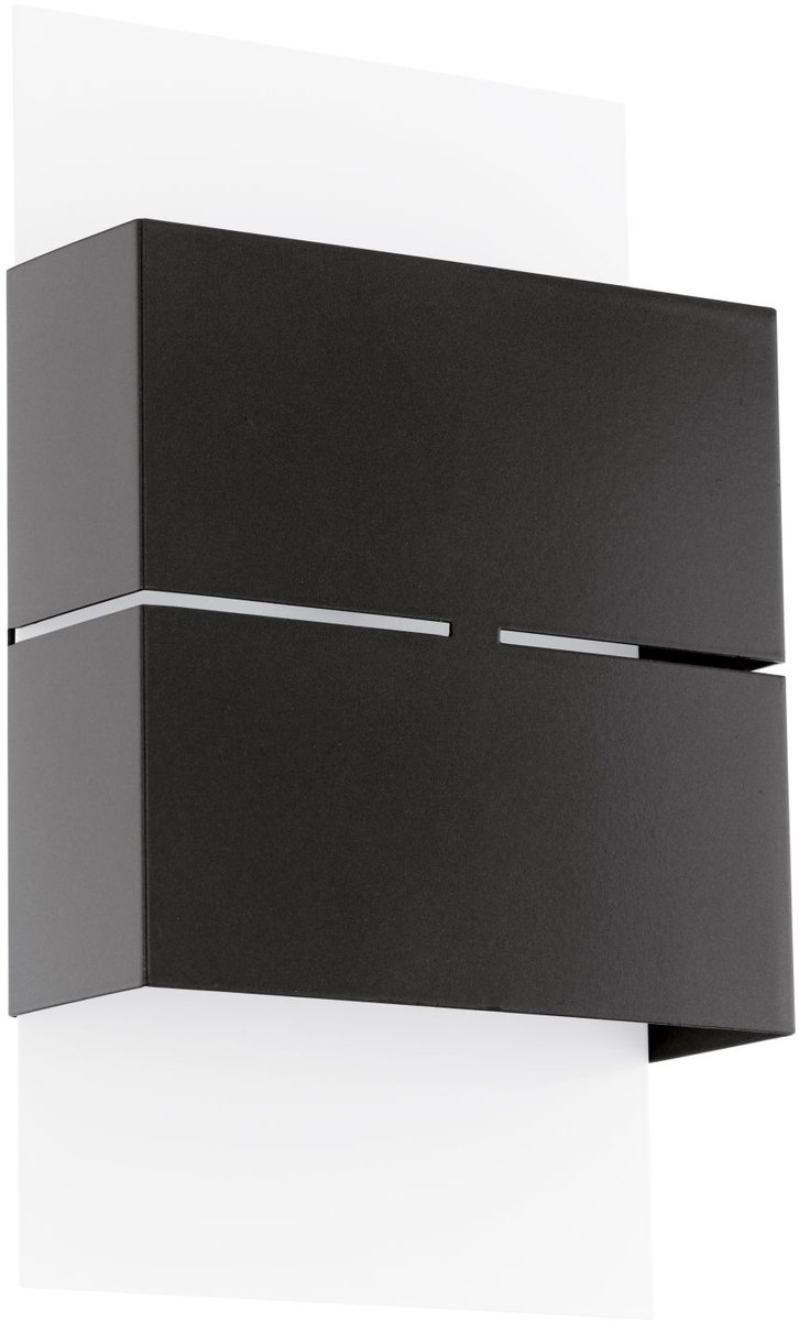 Licht-Erlebnisse - Kibea - LED - Wandlamp - IP44 - 3000K - 360lm - van - Gegalvaniseerd staal - in - Antraciet wit