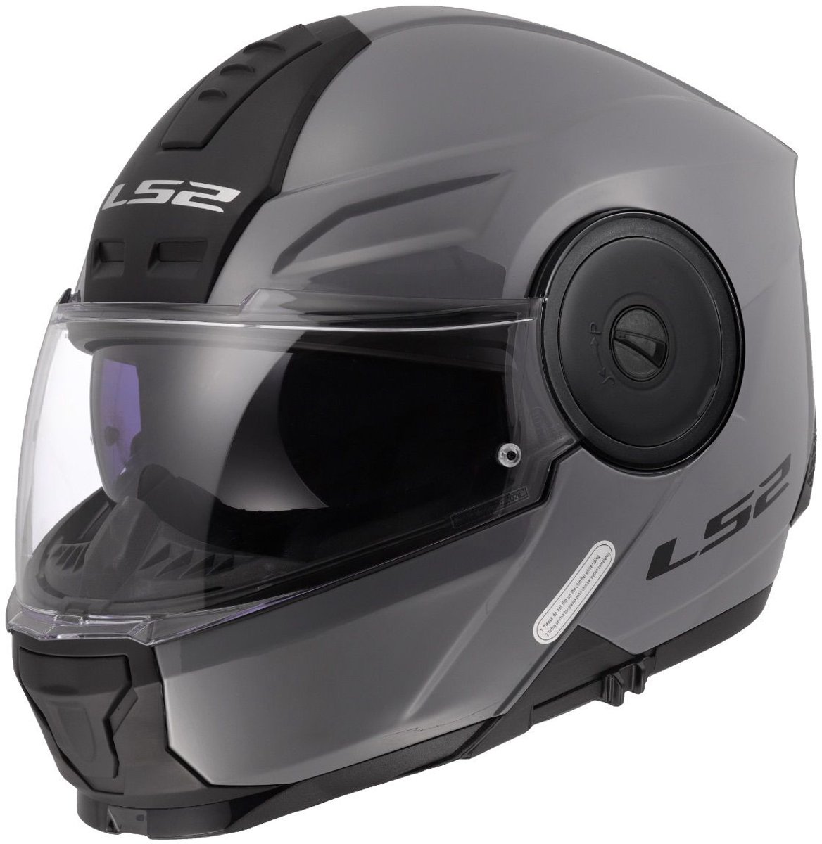 LS2 FF902 Scope II systeemhelm solid nardo grijs XXXL