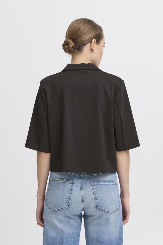 Ichi IHKATE SUS CROPPED BL Dames Blazer/colbert - Black