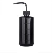 Spoel Fles Doseer Knijpfles Tattoo Squeeze Bottle voor Groene Zeep, Water of Desinfectiemiddel 500ml Zwart | Professionele Tatoeage, Beauty, PMU, Salon, Wimper, Kappers Barbier Studio Spuitfles | Plantenspuit | Waterfles | Hairdressing