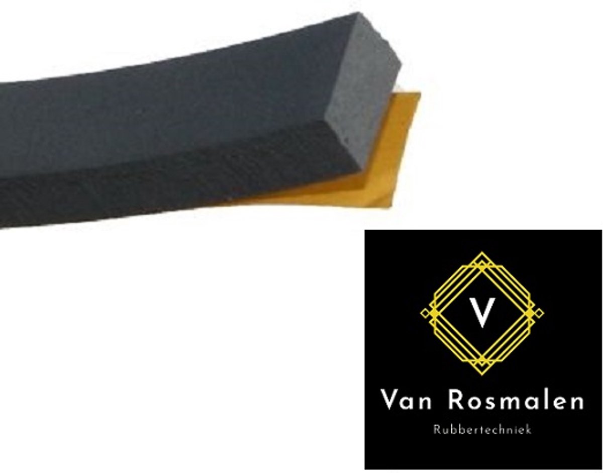 VRR Zelfklevend Celrubber EPDM 30 x 15 mm, tochtstrip, afdichtband, per 10 meter
