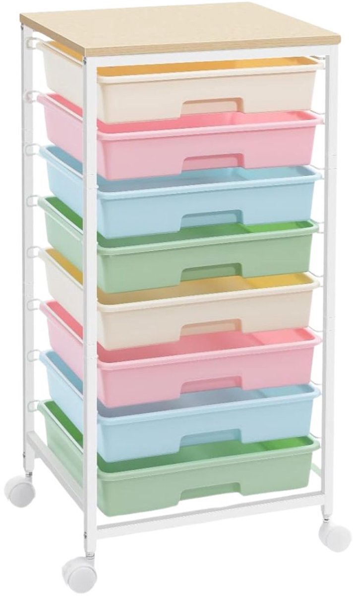 VELTRR® Badkamer Trolley - Keukenrek - Keukentrolley op Wieltjes