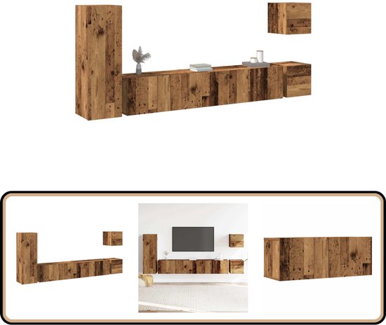 Miniatuur houten meubelset, 5-delig poppenhuis meubels mini