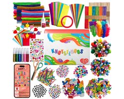 foto van BIEK Knutseldoos - Inclusief E-Book - Knutselpakket - Creatief Speelgoed - Knutselkoffer - Knutselset - Knutselbox - Knutselen Meisjes - Knutselen Jongens - Knutselen voor kinderen