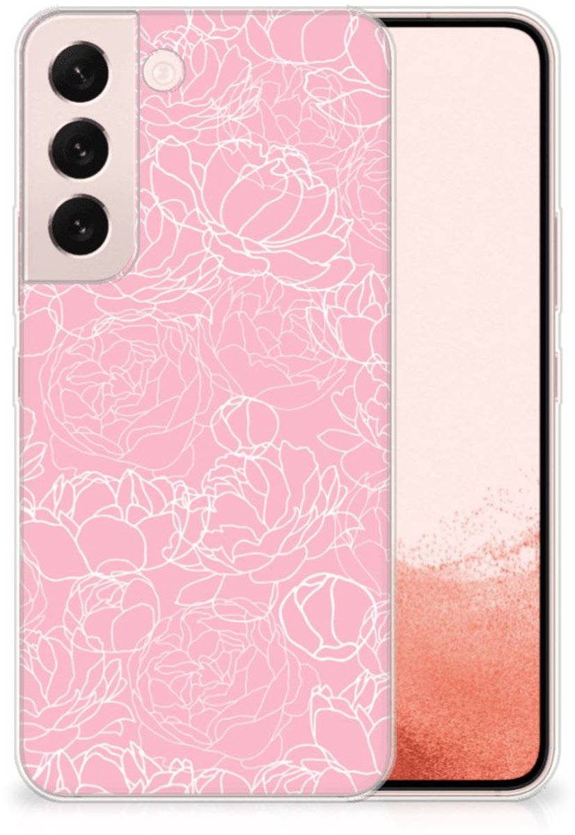 Samsung Galaxy S22 TPU Case White Flowers