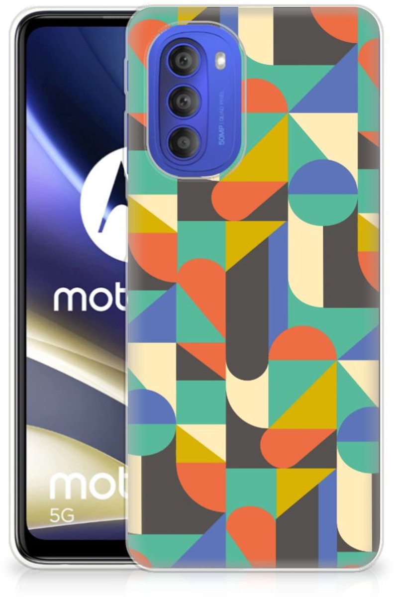 Motorola Moto G51 5G TPU bumper Funky Retro
