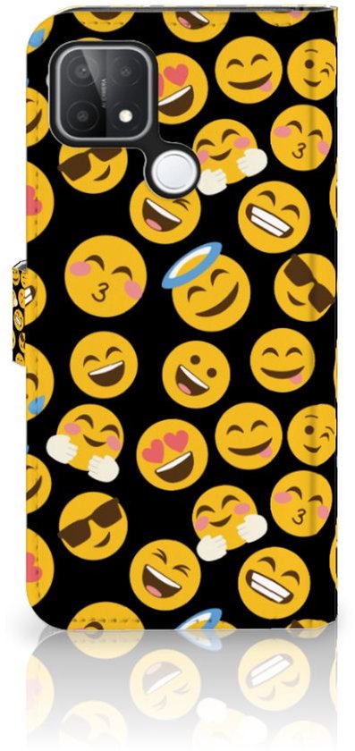 Étui à rabat OPPO A15 Etui pour téléphone Emoji
