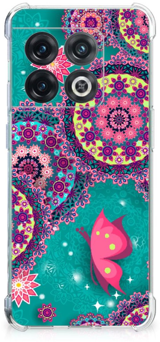 OnePlus 10 Pro Back Cover Cirkels en Vlinders