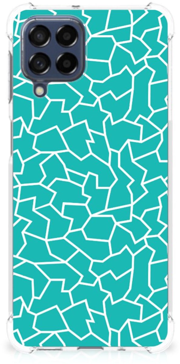 Samsung Galaxy M53 Back Cover Cracks Blue